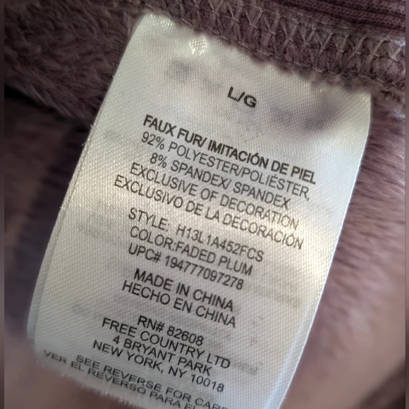 Free Country Purple Jacket - Picture 5 of 12